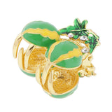 Max Korean Style Sweet Fruit Hair Claw Crystal Hair Clip Watermelon Yellow