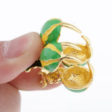 Max Korean Style Sweet Fruit Hair Claw Crystal Hair Clip Watermelon Yellow