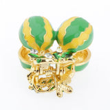 Max Korean Style Sweet Fruit Hair Claw Crystal Hair Clip Watermelon Yellow