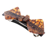 Max Spring Barrette Resin Geometric Hair Grip Clip Women Hair Jewelry Brown