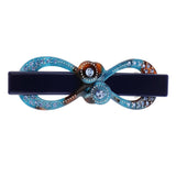 Spring Barrette Resin Geometric Bow Hair Grip Clip Women Hair Jewelry Blue