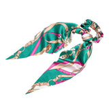 Max Silk Elastic Hair Bands Ponytail Holder Scrunchy Ties Acces blackish green