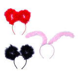 Max Dog Puppy Ears Hair Band Party Dress Up Headwear Nightclubs Costume Pink