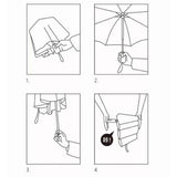 Max Rainbow Windproof Anti-UV Automatic Umbrella 3 Fold Unisex for 1-2 Person