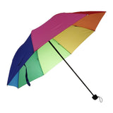 Max Rainbow Windproof Anti-UV Automatic Umbrella 3 Fold Unisex for 1-2 Person