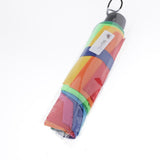 Max Rainbow Windproof Anti-UV Automatic Umbrella 3 Fold Unisex for 1-2 Person