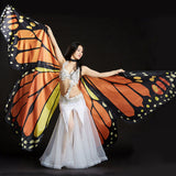 Max Egypt Belly Wings Dancing Costume Butterfly Wing Dance Accessories Adult