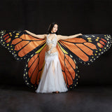 Max Egypt Belly Wings Dancing Costume Butterfly Wing Dance Accessories Adult