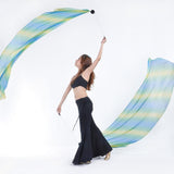 Max 2Pcs Veil Poi Streamer Thrown Balls Fairy Belly Dance Party Show Accessory