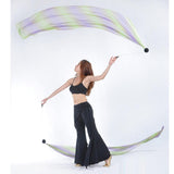 Max 2Pcs Veil Poi Streamer Thrown Balls Fairy Belly Dance Party Show Accessory