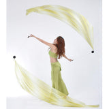 Max 2Pcs Veil Poi Streamer Thrown Balls Fairy Belly Dance Party Show Accessory