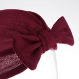 Max Toddler Warm Cap Hat Beanie Turban Head Wrap Caps for Kids Girl Wine Red