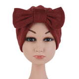 Max Toddler Warm Cap Hat Beanie Turban Head Wrap Caps for Kids Girl Wine Red