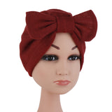 Max Toddler Warm Cap Hat Beanie Turban Head Wrap Caps for Kids Girl Wine Red