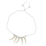 Max Indian Style Ivory Skeleton Necklace Chain Choker Cosplay Wedding Jewelry