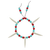Max Ivory Round Colorful Beads Stretchy Bracelet Retro Indian Style Bracelet