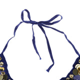Max Belly Dance Costumes Bra Halter Top Sequin Performance Outfits  Royal Blue