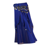 Women Belly Dance Hip Scarf Wrap Belt Dancer Skirt Costume Royal Blue