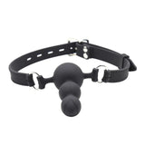 Maxbell Leather Harness Belt Mouth Gag Plug Breathable Costume Party Play Toys