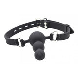 Maxbell Leather Harness Belt Mouth Gag Plug Breathable Costume Party Play Toys