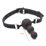 Maxbell Leather Harness Belt Mouth Gag Plug Breathable Costume Party Play Toys