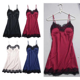 Max Womens Sexy Lace Floral Satin Nightdress Lingerie Sleepwear Night Gown S