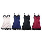 Max Womens Sexy Lace Floral Satin Nightdress Lingerie Sleepwear Night Gown XXL