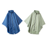 Max Unisex Waterproof Hooded Rain Jacket Coat Waterproof Rain Poncho Green