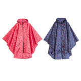 Max Women Unisex Outdoor Raincoat Packable Hooded Poncho Hiking Zip Rain Jacket
