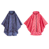 Max Women Unisex Outdoor Raincoat Packable Hooded Poncho Hiking Zip Rain Jacket