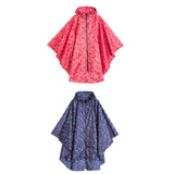 Max Women Unisex Outdoor Raincoat Packable Hooded Poncho Hiking Zip Rain Jacket