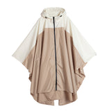 Women's Lightweight Waterproof Outdoor Raincoat Hooded Khaki Beige