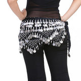 Belly Dance Waist Chain Black Silver