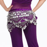 Belly Dance Waist Chain Purple Silver