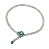 Max Metal Waist Chain Dress Belt Green