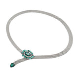 Max Metal Waist Chain Dress Belt Green