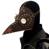 Maxbell Leather Plague Doctor Cosplay Steampunk Bird Gothic Mask Halloween Costumes