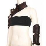 Max Women Mens Steampunk Accessories Leather Armlet Armband Armor Shrug S