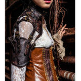 Max Women Mens Steampunk Accessories Leather Armlet Armband Armor Shrug S