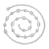 Max Metal Waist Chain White