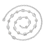Max Metal Waist Chain White