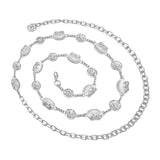 Max Metal Waist Chain White