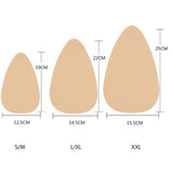 Max Invisible Breast Pad Thin Silicone Nipple Cover Teardrop-Shaped Pasties L-XL