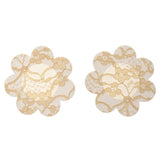 10Pcs Adhesive Lace Petal Nipple Cover Pasties Breast Stickers Skin-Petal