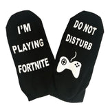 Max 1 Pair Mens Lady Unisex Cotton Ankle Socks Tall Stocking Printed Letters