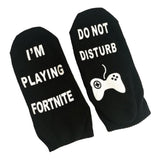 Max 1 Pair Mens Lady Unisex Cotton Ankle Socks Tall Stocking Printed Letters
