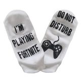 Max 2pcs Anti Slip Cotton Ankle Socks Tube Socks Printed Letters Stockings