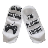 Max 2pcs Anti Slip Cotton Ankle Socks Tube Socks Printed Letters Stockings