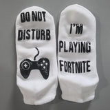 Max 2pcs Anti Slip Cotton Ankle Socks Tube Socks Printed Letters Stockings