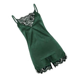 Max Women Ladies Sexy Lace Satin Sleepwear Cami Top and Shorts Pajama Set S